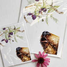 Load image into Gallery viewer, Blackberry Bear Watercolor Print - Quirk Goods