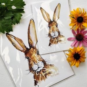 Wild Hare Watercolor Print - Quirk Goods